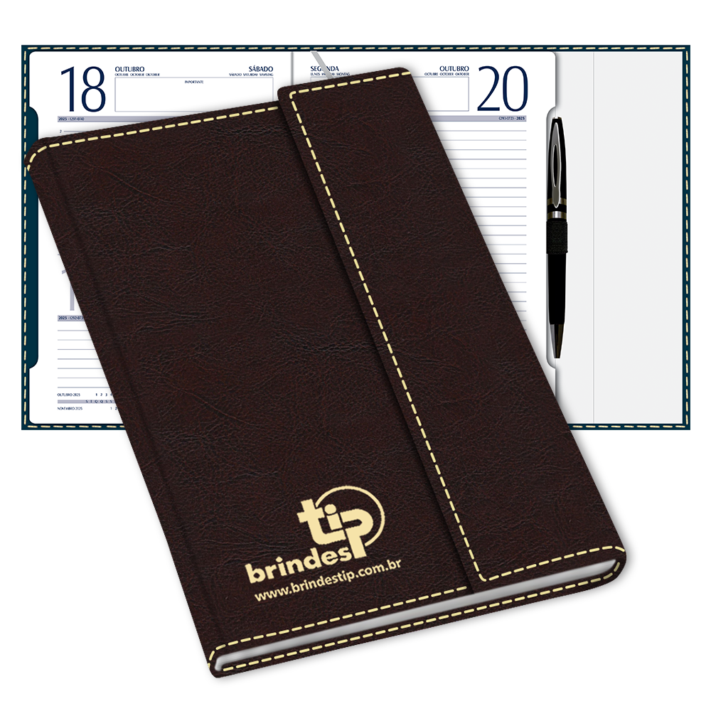 Agenda Classic Capanga c/ Imã, capa Toronto-087TO