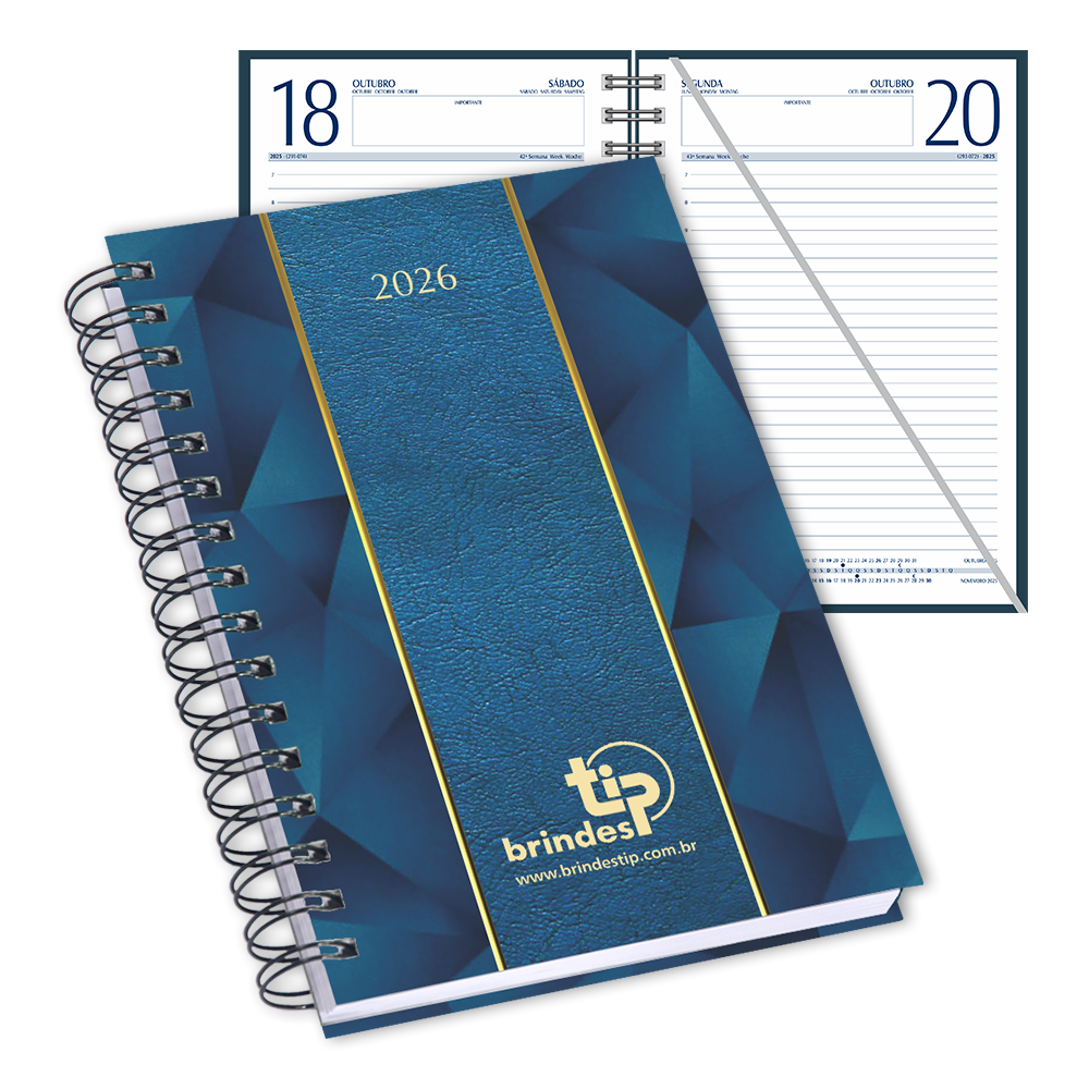 Agenda Classic c/ garratip, capa Bicolor Laminada-085BL