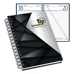 Agenda Classic c/ garratip, capa Brilhante Retilínea-085BR