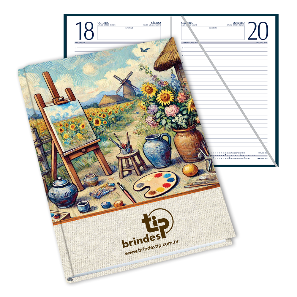 Agenda Classic, capa Arte Nova-081AN