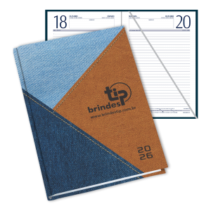 Agenda Classic, capa Brilhante Retilínea-081BR