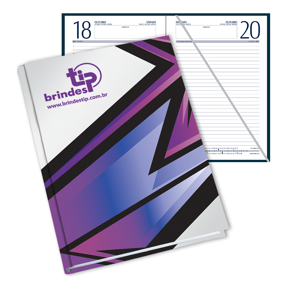Agenda Classic, capa Laminada Impressa-081BI