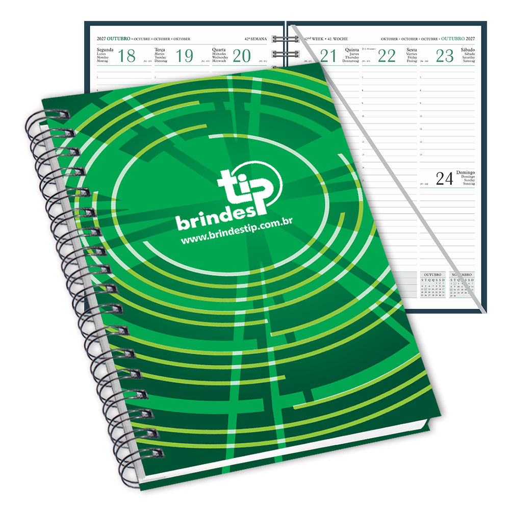 Agenda Executiva c/ garratip, capa Laminada Impressa-035BI