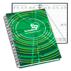 Agenda Executiva c/ garratip, capa Laminada Impressa-035BI