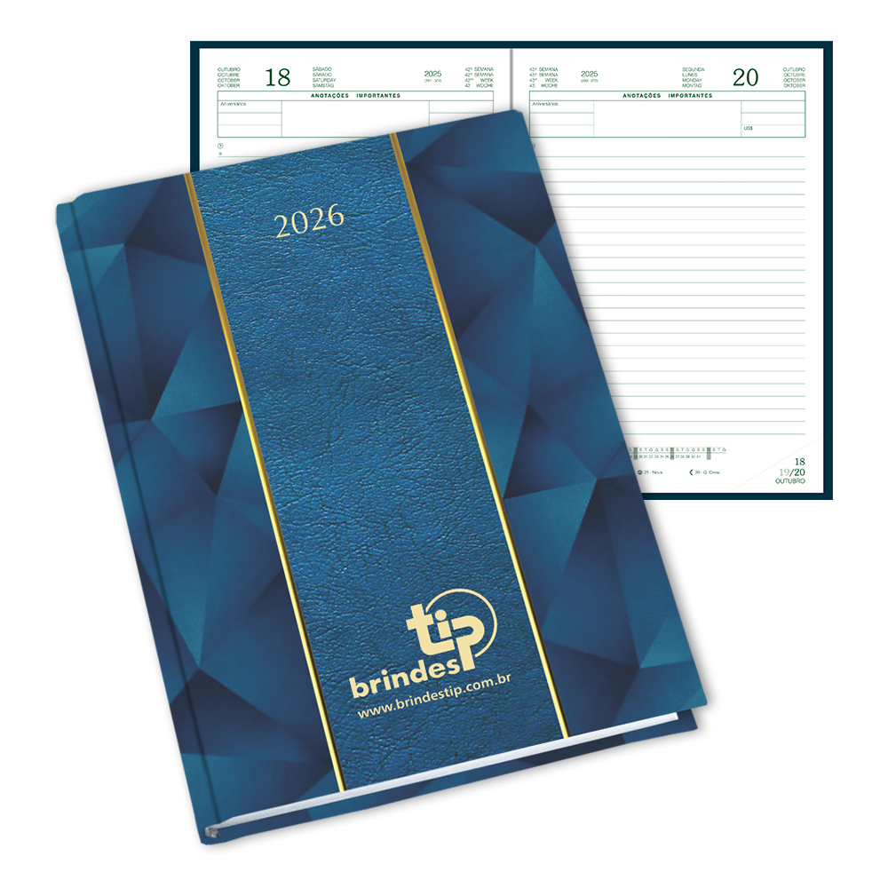 Agenda Major, capa Bicolor Laminada-111BL