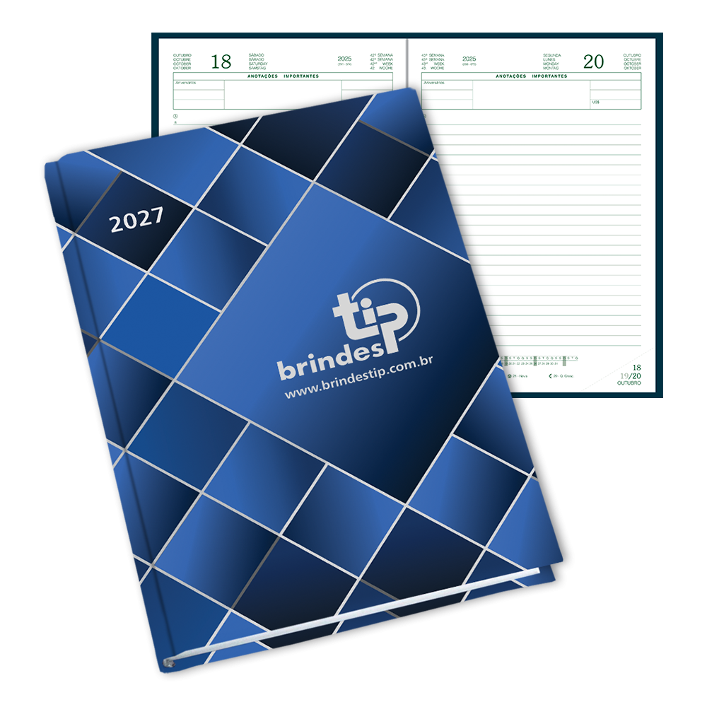 Agenda Major, capa Bicolor Laminada-111BL