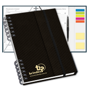 Cadertip Planner Capanga c/ garra dupla, capa Milão-407ML
