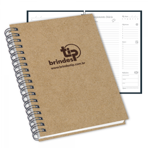  Cadertip Planner Medium, capa Ecokraft-495EK