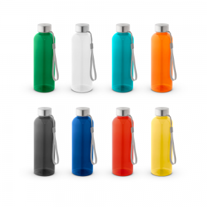 ENDERS. Squeeze em rPET 100% reciclado e tampa em aço inox 580 mL-94326