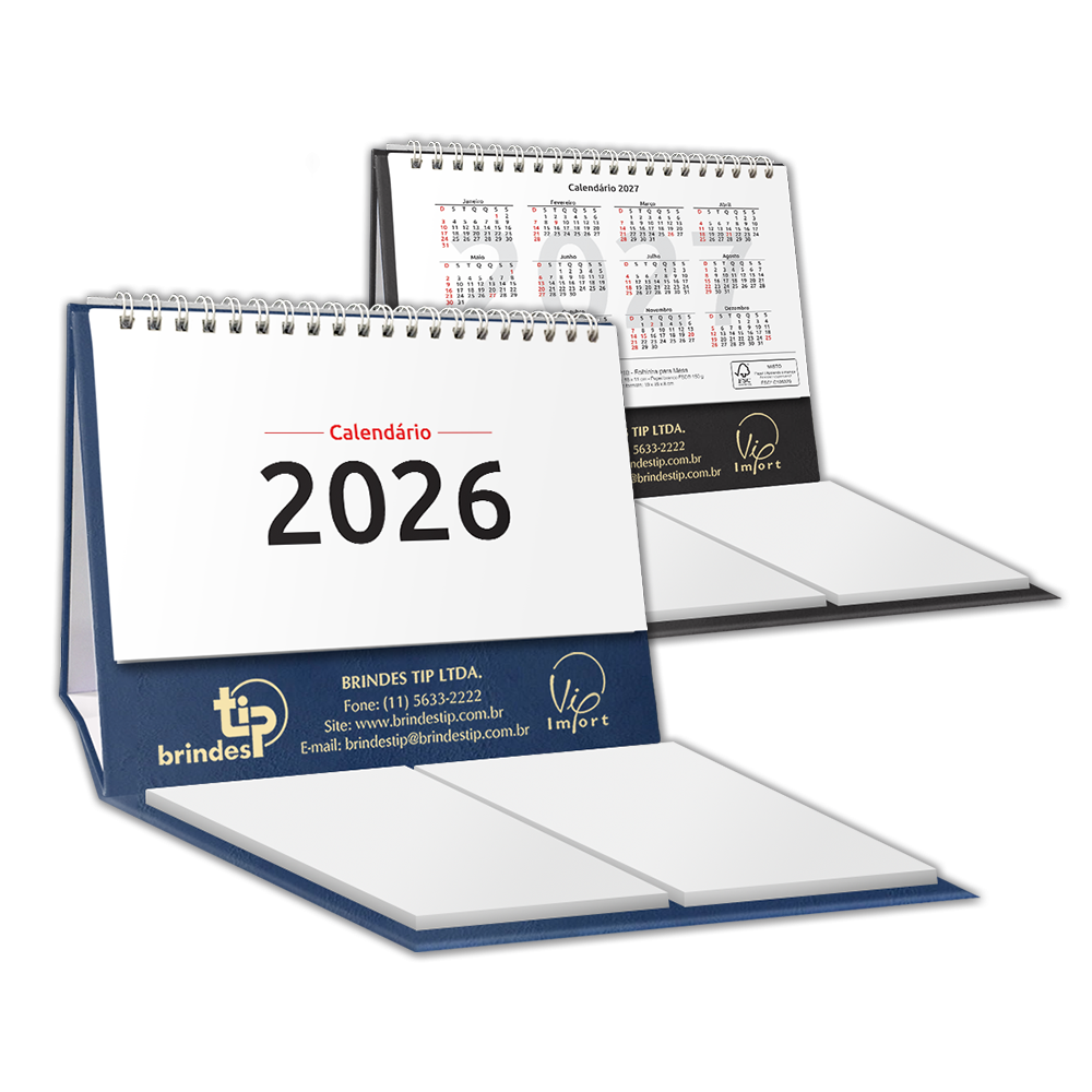 Folhinha Capa Dura c/ Garratip p/ Mesa c/ Bloco, capa Lagos-211LA