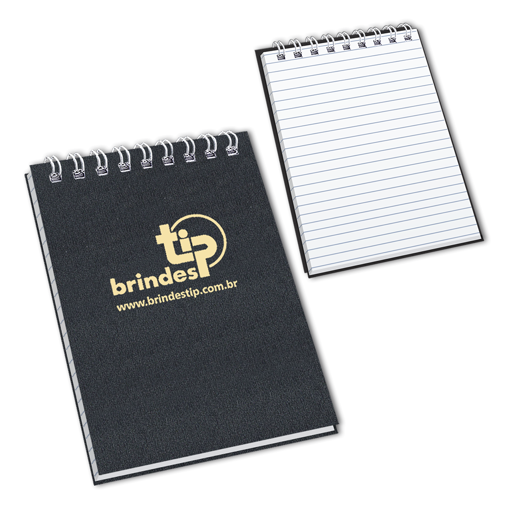  Mini Bloco Pautado c/ garratip, capa Platinotip-345PL