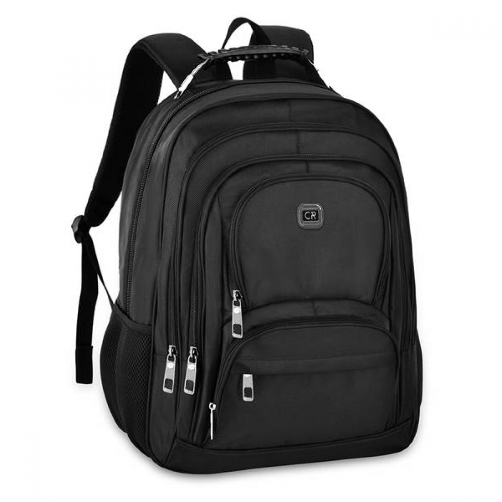 Mochila Escolar Sem Rodas Grande Preta Executiva-CR24684